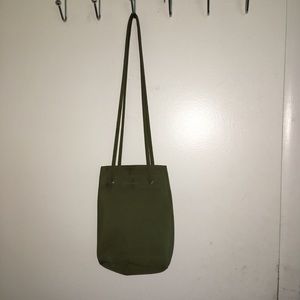 Nine W. olive green satchel bag